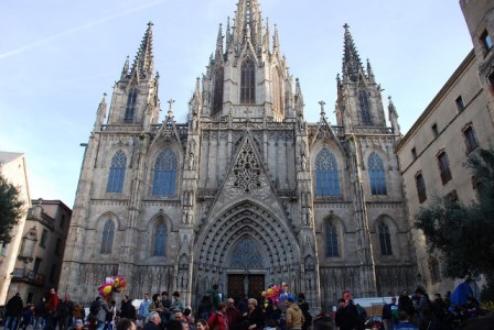 La Seu o Catedral de Barcelona en el Barrio Gótico