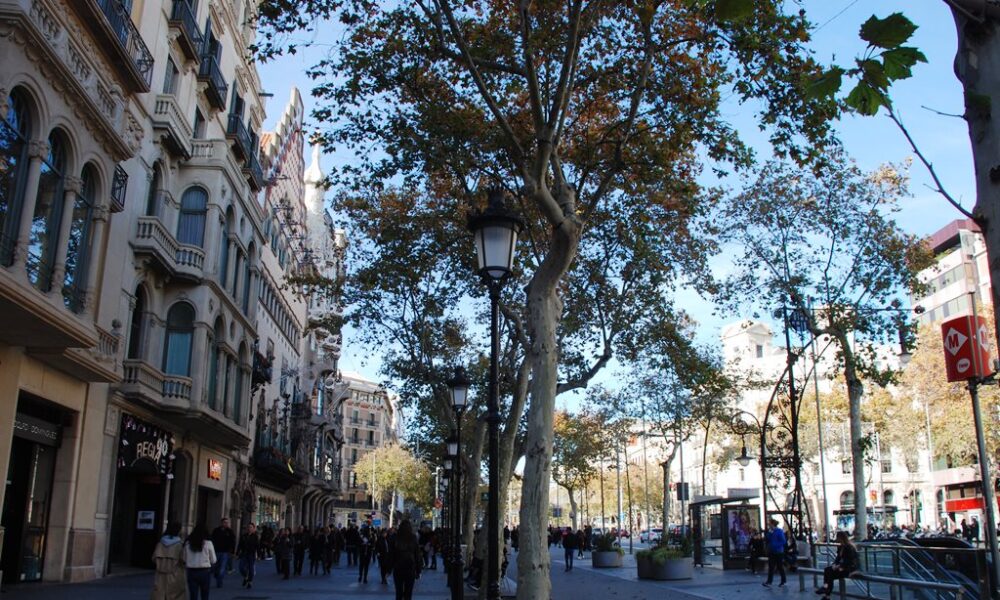 Paseo de Gracia en Barcelona