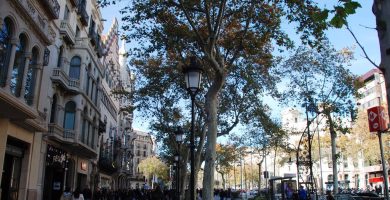 Paseo de Gracia en Barcelona