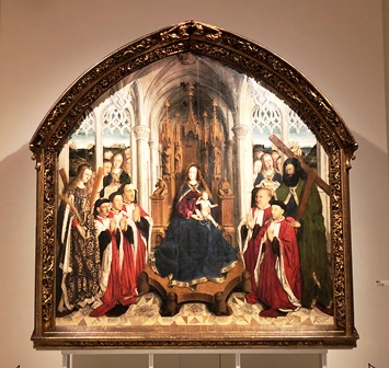 Virgen de los Consellers de LLuís Dalmau en el MNAC de Barcelona