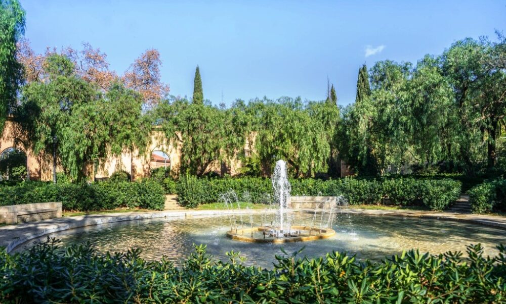Jardín de Montjuic en Barcelona