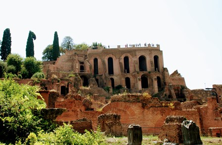 Balcón del Palatino, con vista espectaculares del Foro Romano
