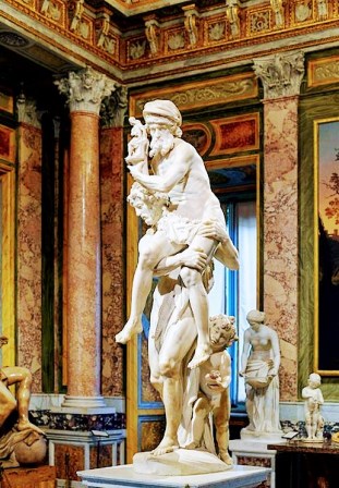 Eneas y Anquises en la Galería Borghese