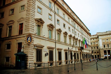 Palacio Chigi, sede del Gobierno de Italia