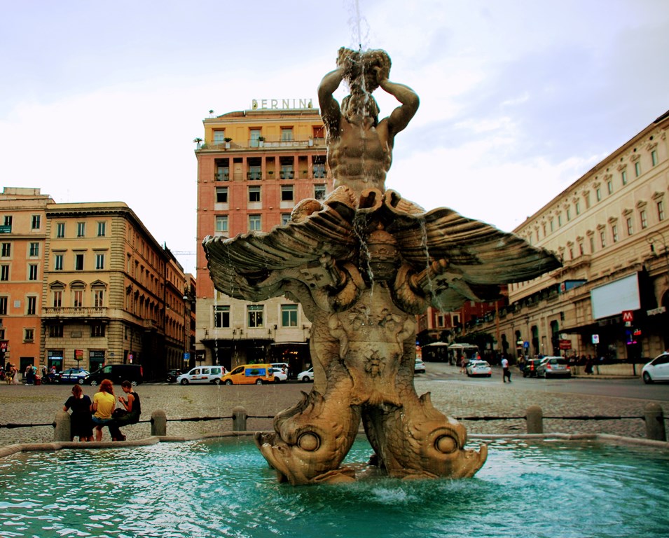Piazza Barberini en Roma