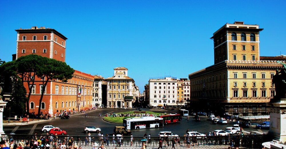 Piazza Venezia en Roma