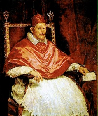 Retrato del Papa Inocencio X de Diego Velázquez en la Galería Doria Pamphili